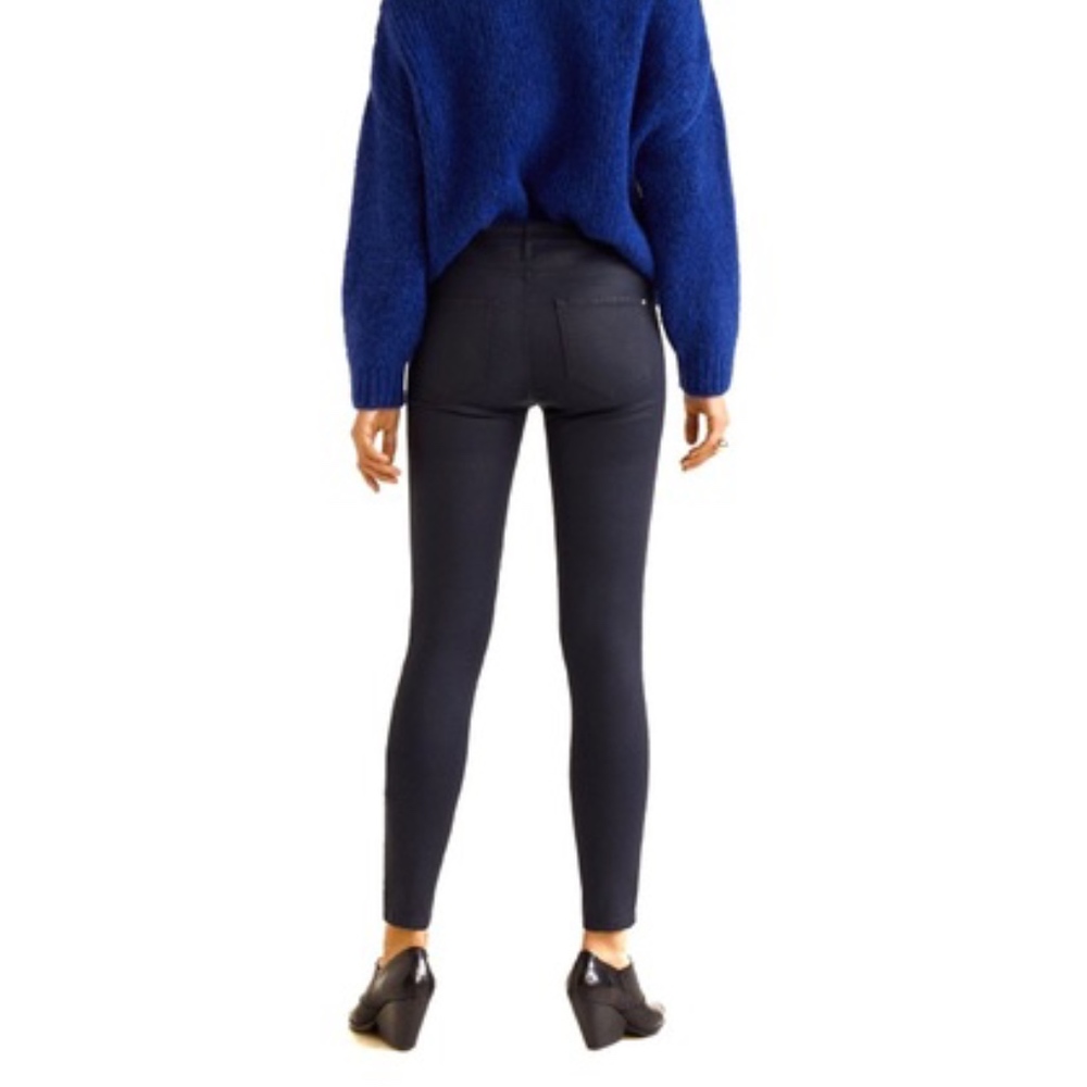 Belle Skinny Fit Wax Coated Jeans